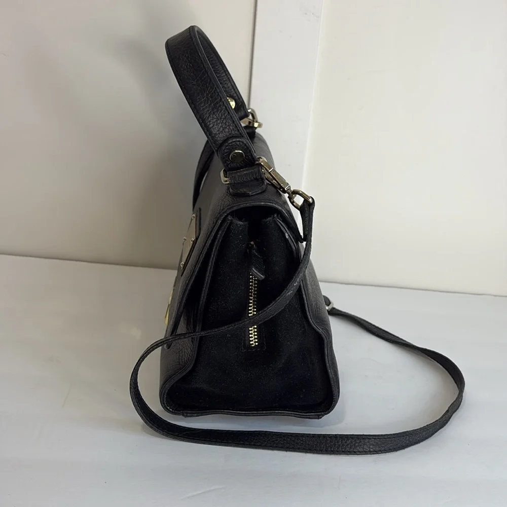 Valentino Amelie Black Leather Handbag